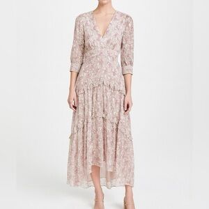 NWT Loveshackfancy Lorencia Dress in Malibu Sun